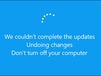Windows Update fail, undoing the changes